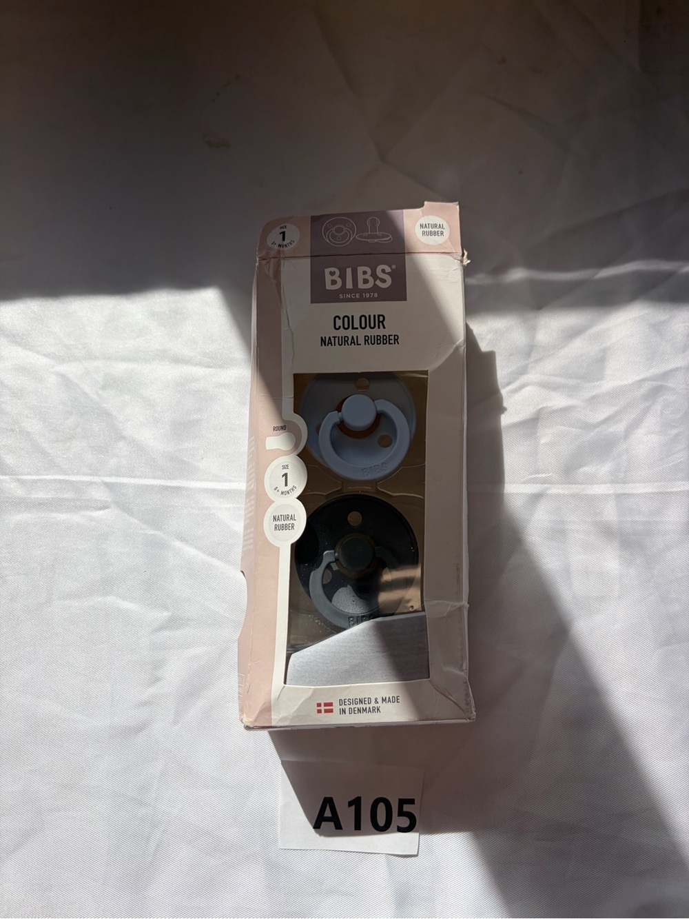 Natural Rubber Pacifiers - Blue & Black